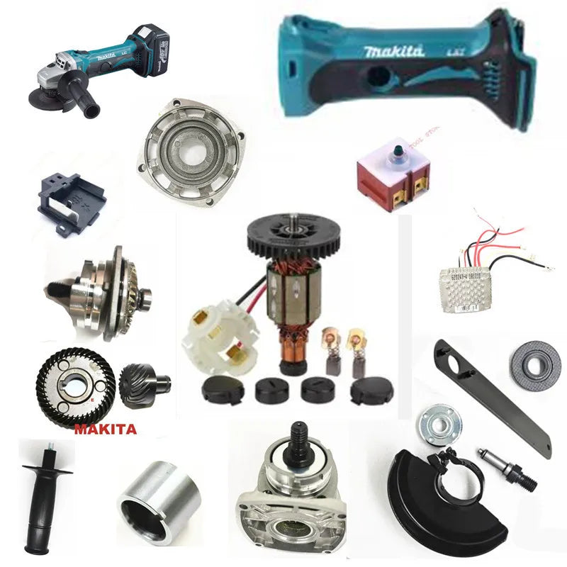 MAKITA  DGA452 XAG01 DGA402 Rotor Switch Carbon Brushes Holder gear gearbox WHEEL COVER ASSY