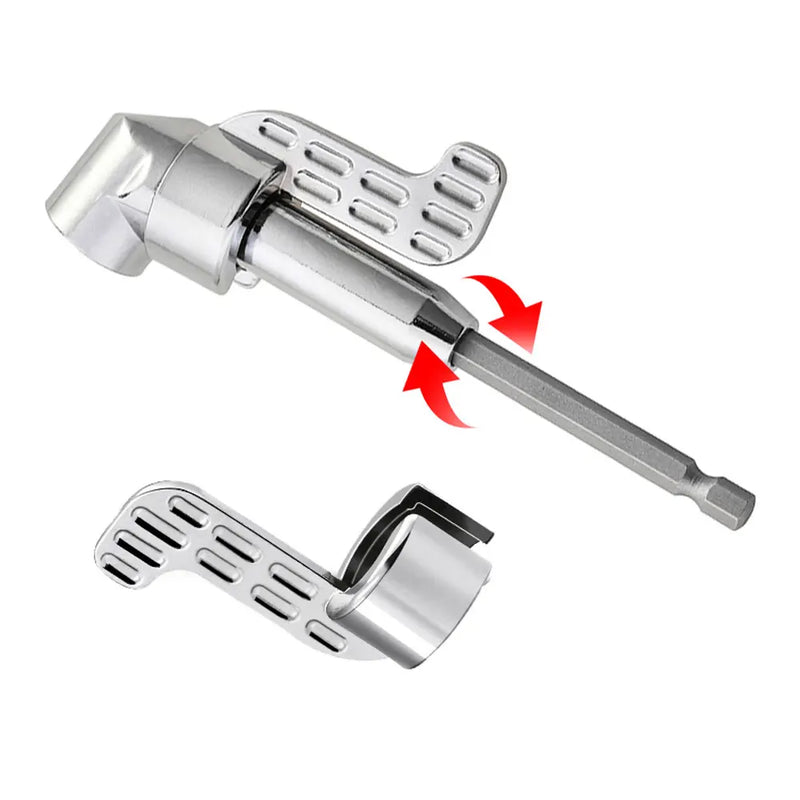 105 Degree Angle Screwdriver Set Holder Adapter Adjustable Bits Nozzles Angle Screw Driver Tool 1/4" Inch Magnetic Angle Driver