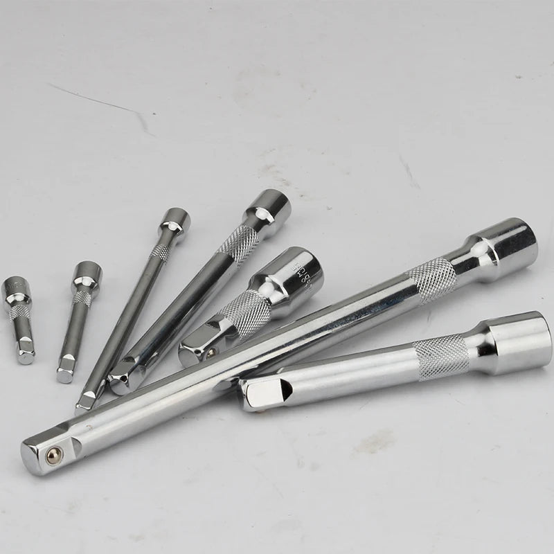 Socket ratchet wrench extension bar 1/4" 3/8" 1/2" crv 50/75/100/125/150/250mm long bar