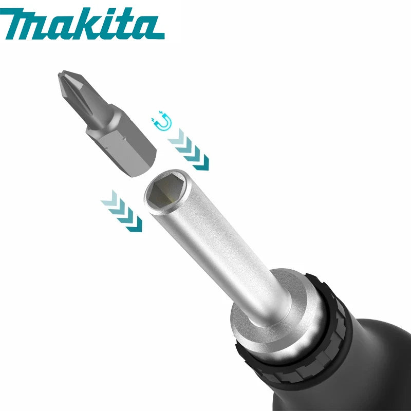 Makita B-36170 Ratchet Screwdriver Hand Tools Bits for Precision Wrench Set Repair Multi-tool Hexagon Drone Torx Ratchet Socket