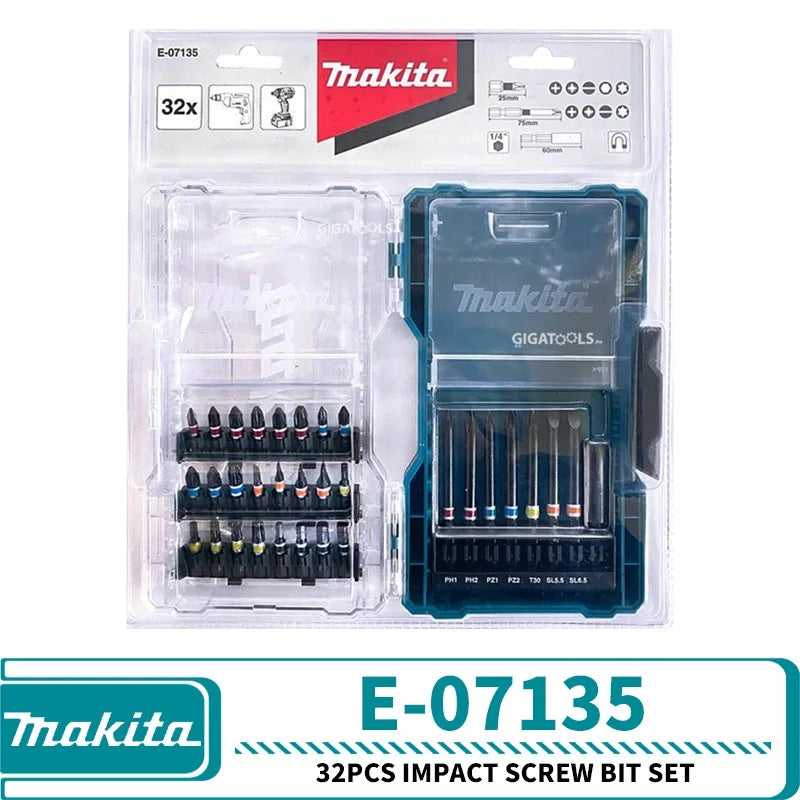 Makita E-07098 E-07107 E-07113 E-07135  Combination Drill Bit And Screw Bit Set Power Tool Accessories