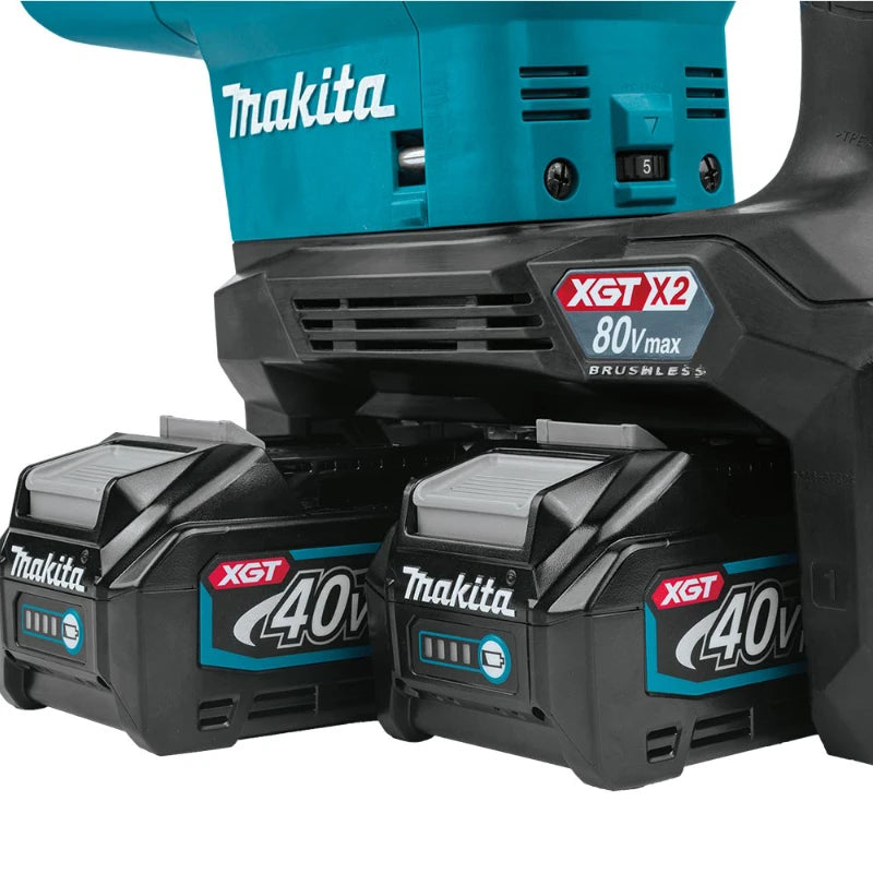 Makita HR006GZ Brushless Cordless AWS* 52mm Rotary Hammer SDS-Max XGT 80V 40V*2 Lithium Power Tools 2250IPM 21.4J