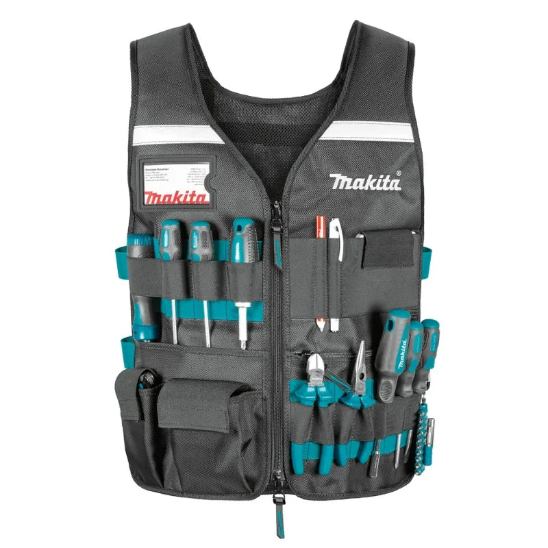 Makita E-15609 Work Vest with Adjustable Pockets Power Tool Accessories