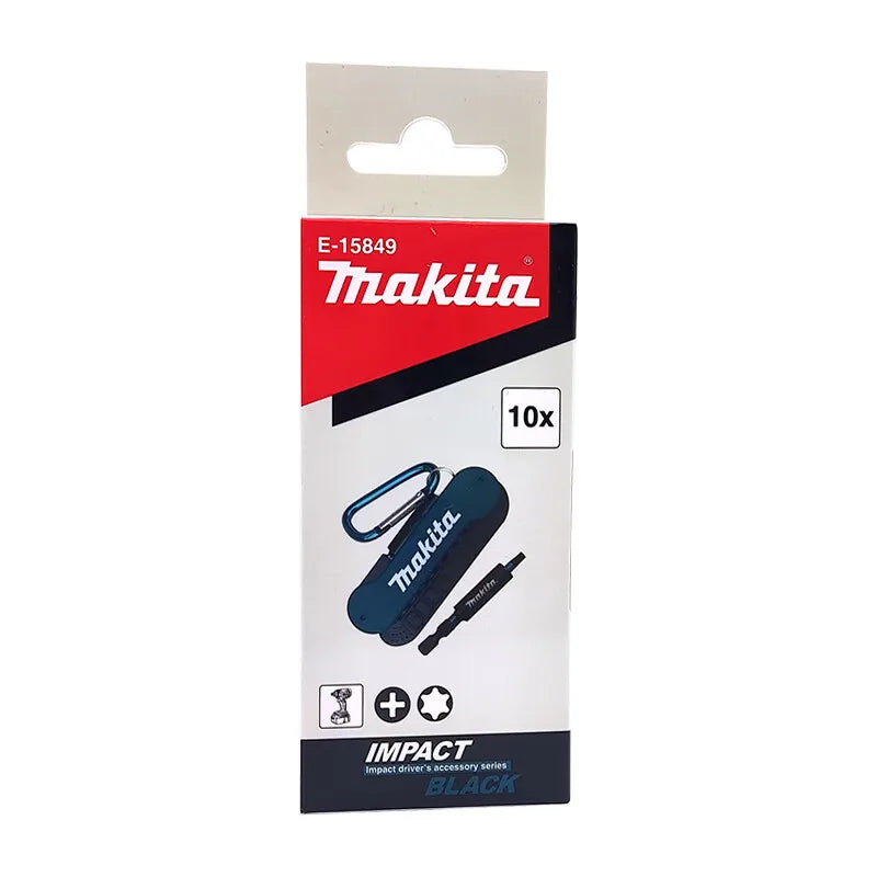 Makita E-15849 Impact Black Screwdriver Bit Set Power Tool Accessories Keychain