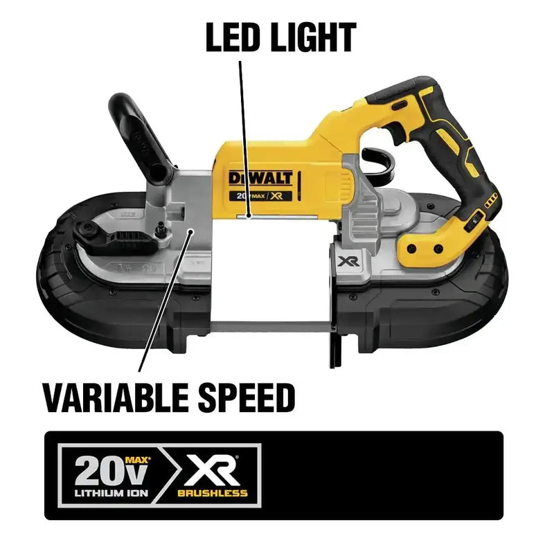 DEWALT DCS374 Kit Brushless Cordless Deep Cut Band Saw 20V Lithium Power Tools With Battery Charger