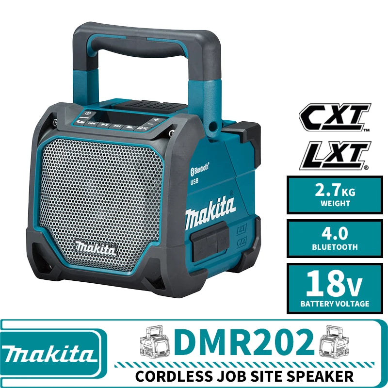 Makita DMR202 Cordless Job Site Speaker 12V 14.4V 18V Lithium Power Tools