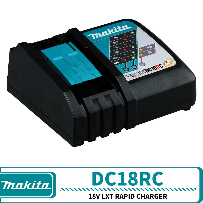 Makita DC18SD 7.2-18V Standard Charger DC18RC 18V LXT Rapid Charger DC18RD 18V LXT Dual Port Rapid Optimum Charger