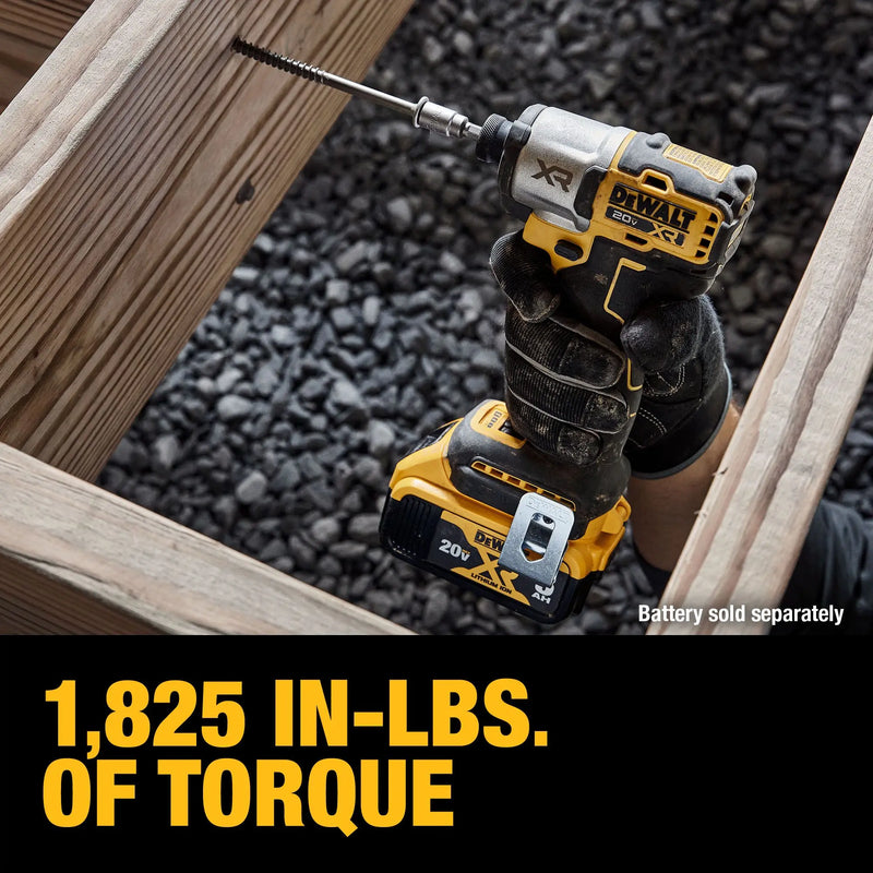 DEWALT DCF845 Brushless Cordless 3-Speed Impact 1/4 in. Driver 20V Lithium Power Tools 3400RPM 206NM