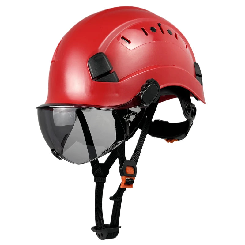 CE Safety Visor PC Goggles Helmet Type Use Together With Hard Hat EN166 ANSI Z87.1 Eyes Protection Work Industrial