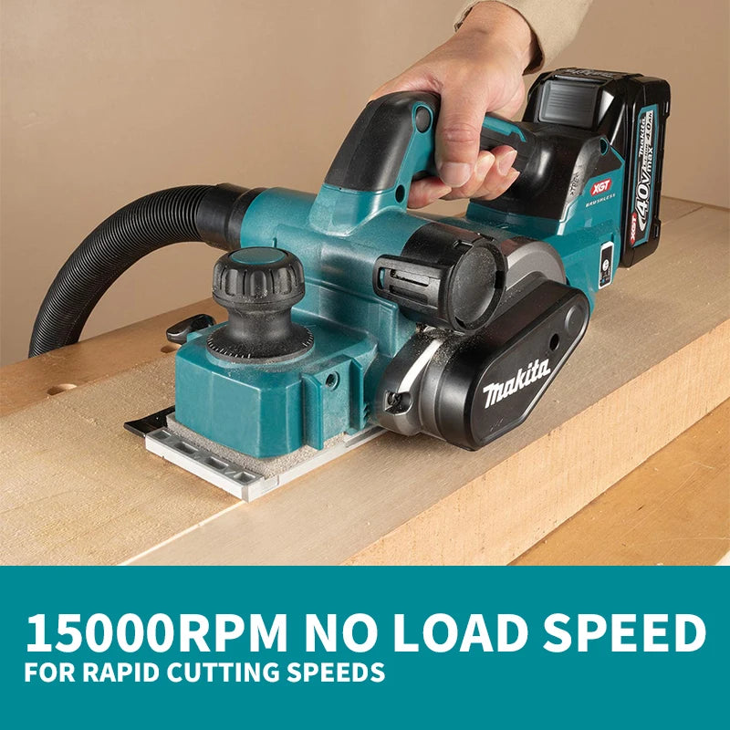 Makita KP001GZ XGT Brushless Cordless 82MM Planer 40V Lithium Power Tools Electric Planer 15000RPM