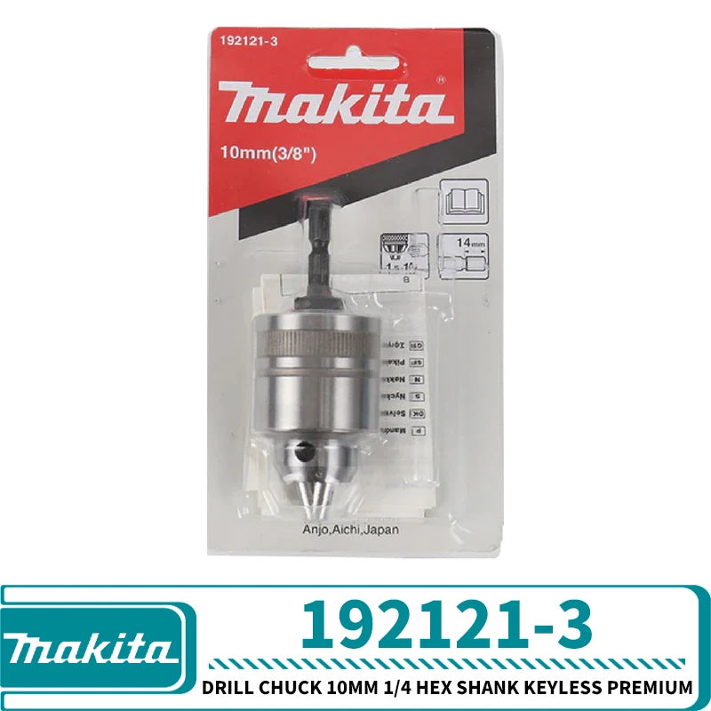 Makita 192121-3 198913-8 194041-7 Drill Chuck 1/4 HEX Shank For SDS-Plus