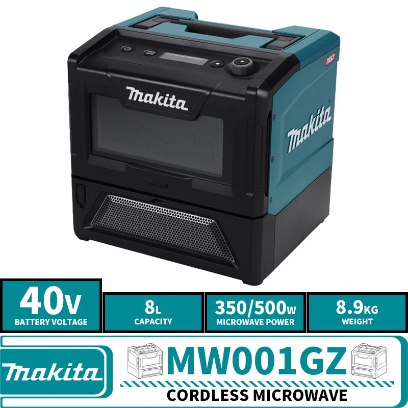 Makita MW001GZ Cordless 8L Microwave 40V Lithium Power Tools