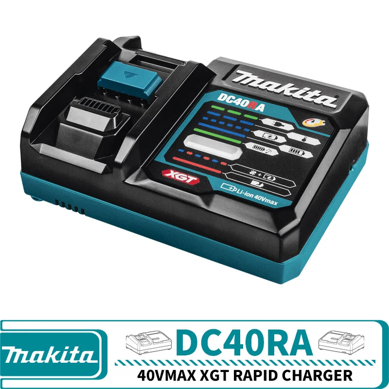 Makita 40V XGT Battery Charger Kit BL4020 BL4025 BL4040 BL4050 BL4080 Lithium-Ion Battery DC40RA XGT Rapid Charger 220V