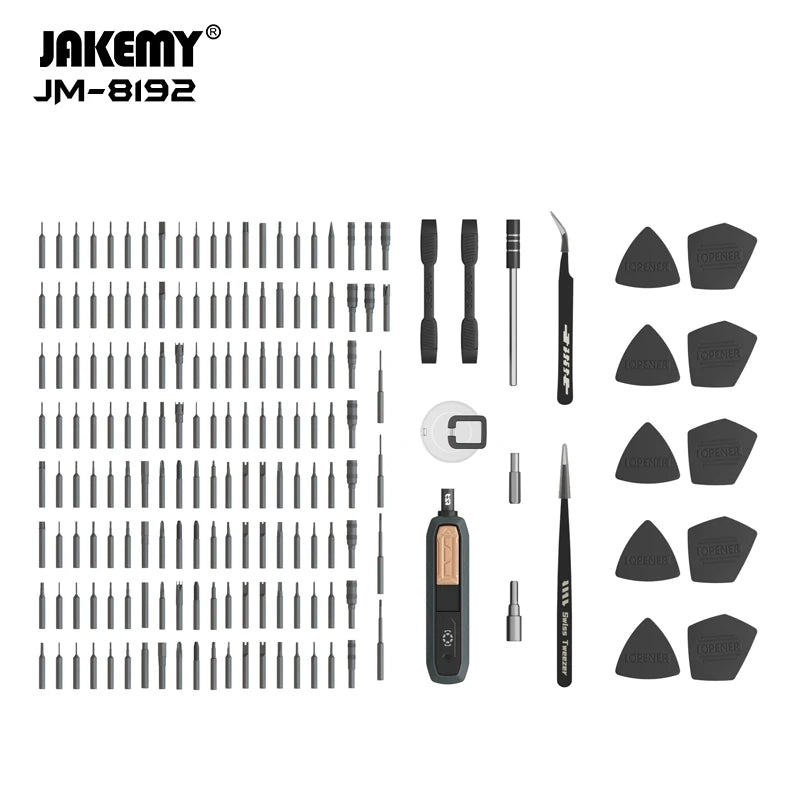 JAKEMY JM-8192 180-in-1 Precision Screwdriver Toolkit Multifunctional For Repair Phone Camera Electronics