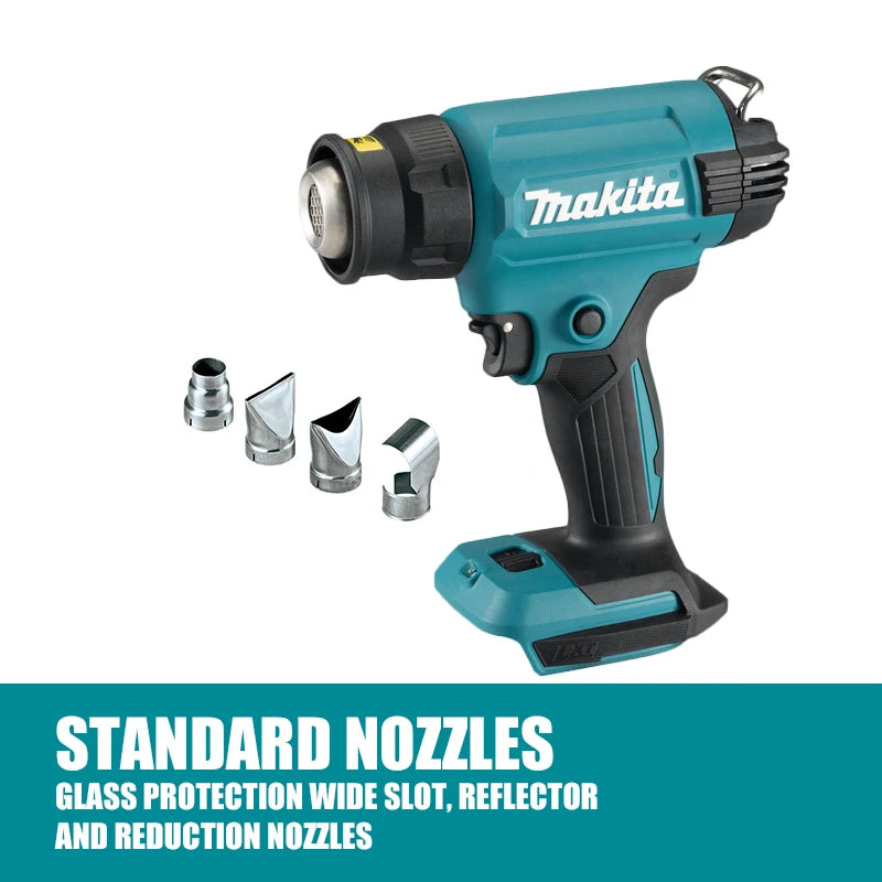 Makita DHG181Z 18V Cordless Heat Gun LXT Lithium Power Tools 150-550ºC Shrink Film Baking Gun Clear Sticker