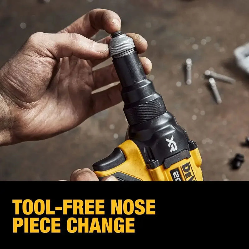 DEWALT DCF403 Kit Brushless Cordless 3/16" 4.8MM Rivet Tool 20V Lithium Power Tools 10KN With Battery Charger