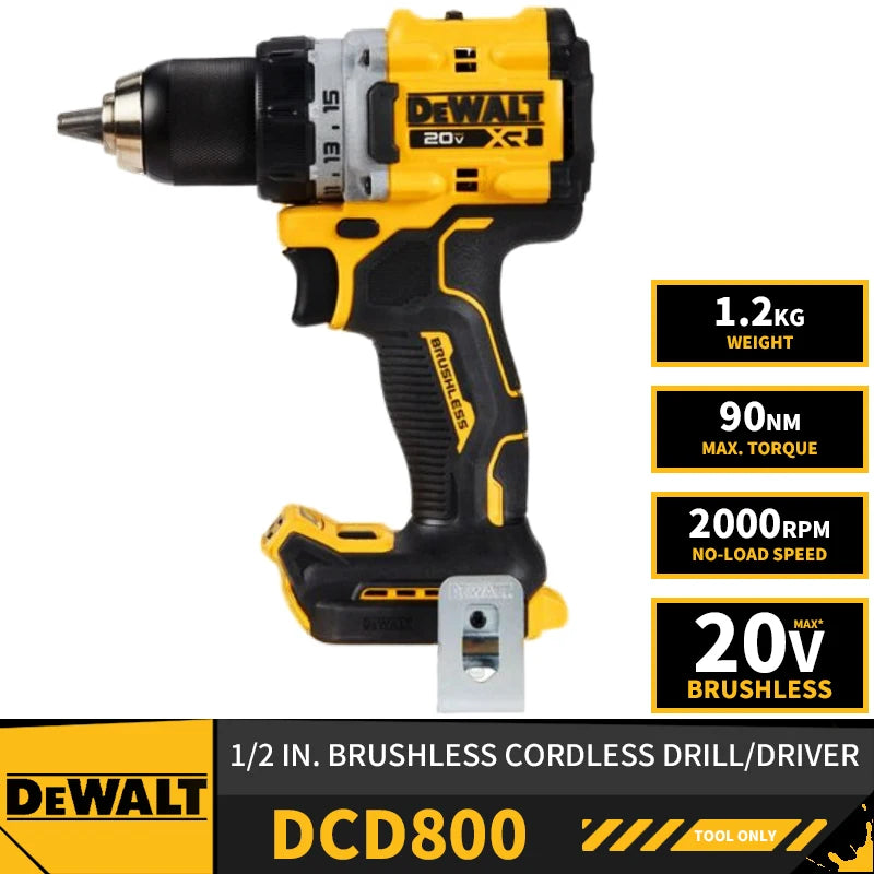 DEWALT DCD800 DCF850 Brushless Cordless Drill Impact Driver Twin Kit TSTAKII 20V Power Tools Kit With Battery Charger POWERSTACK