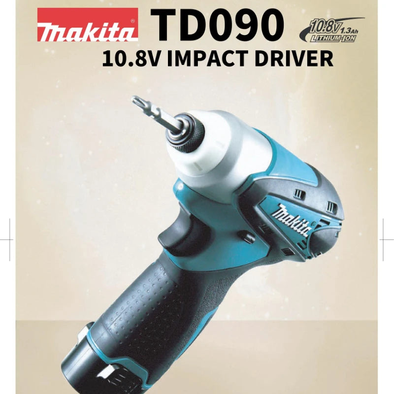 MAKITA TD090DZ Cordless Impact Driver Drill 10.8V Lithium Power Tools Electric Screwdriver 2400RPM 90NM 3000IPM Home DIY