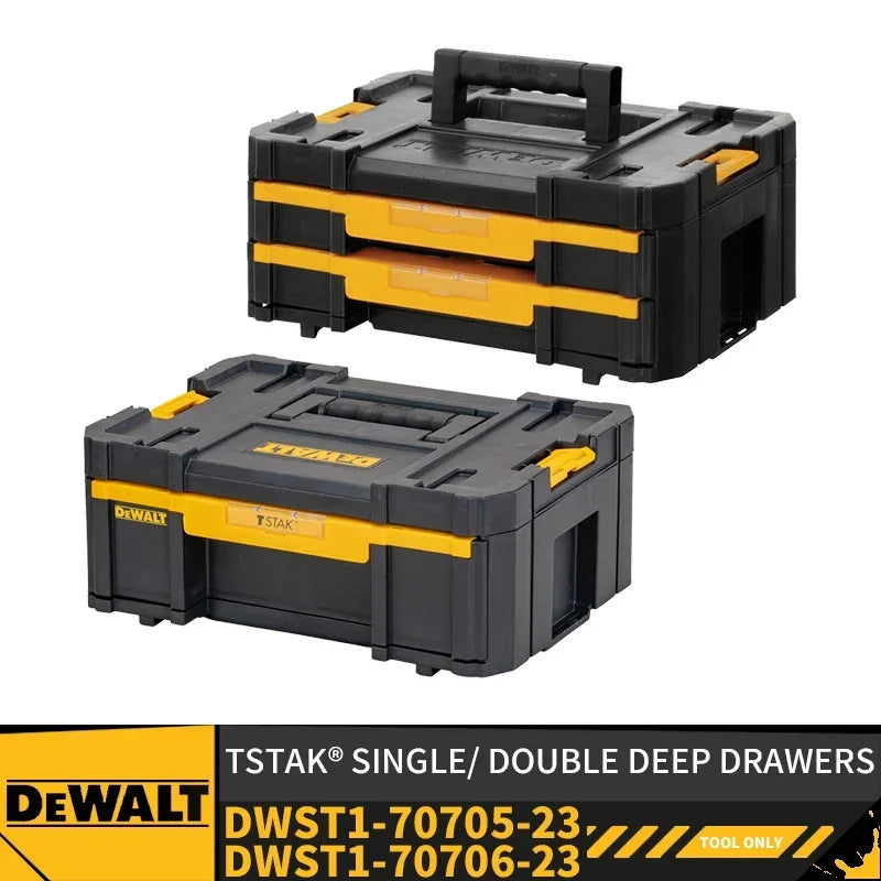 DEWALT DWST1-70705-23 TSTAK® SINGLE DEEP DRAWERS DWST1-70706-23 TSTAK® Double Shallow Drawers Power Tool Accessories