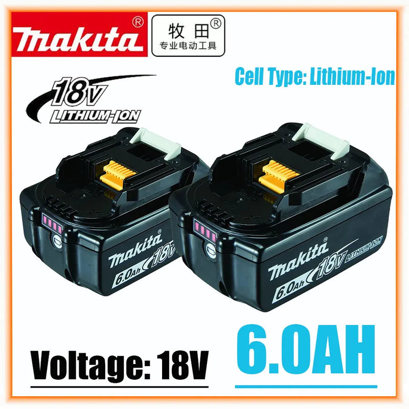 Makita Original Lithium ion Rechargeable Battery 18V 6000mAh 18v 6.0Ah drill Replacement Battery BL1860 BL1830 BL1850 BL1860B