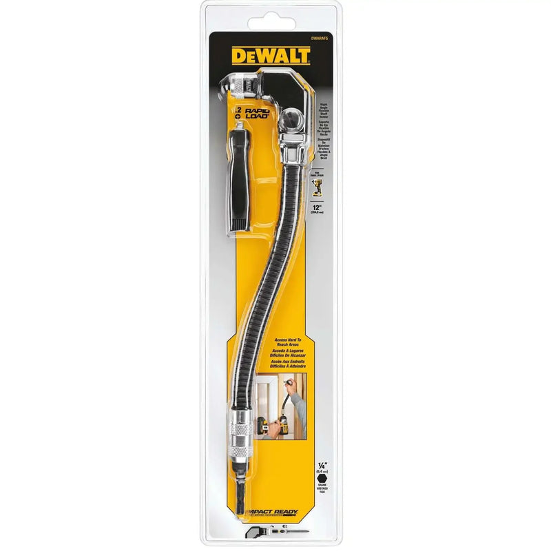 DEWALT DWARAFS-Z 12in 300MM Right Angle Impact Flex Shaft Power Tool Accessories