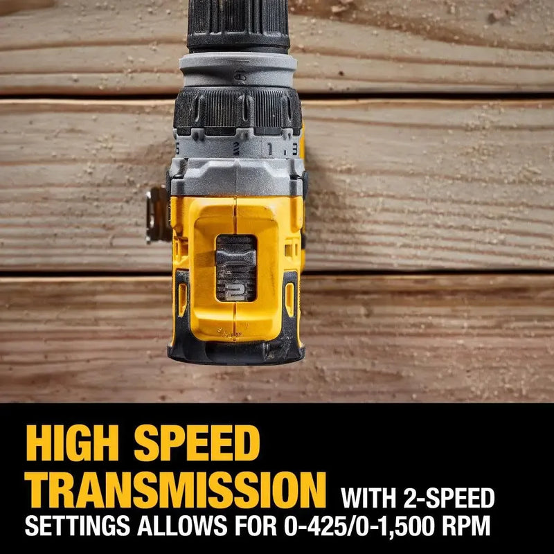 DEWALT DCD703D1 Brushless Cordless Compact 5-in-1 Drill Driver Electric Screwdriver 12V Lithium Power Tools With Battery Charger