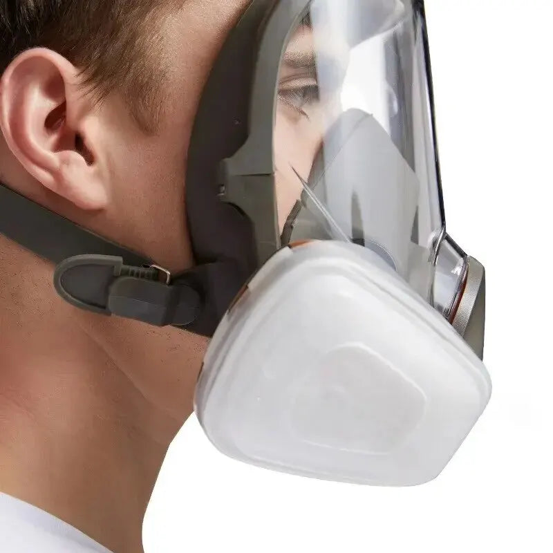 6800 Anti-Fog Gas Mask, Industrial Paint, Spray, Vaccination, Safety, Work, Dust Filter, Full Face Protection with Formaldehyde