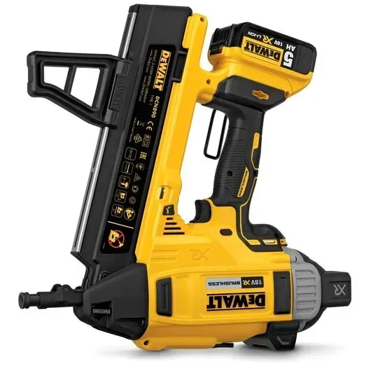 DEWALT DCN890 Kit Brushless Cordless Concrete Nailer 18V Lithium Power Tools Nail Gun With Battery Charger