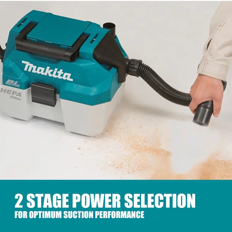 Makita DVC750LZX1 Brushless Cordless Wet/Dry Dust Extractor LXT 18V Lithium Power Tools