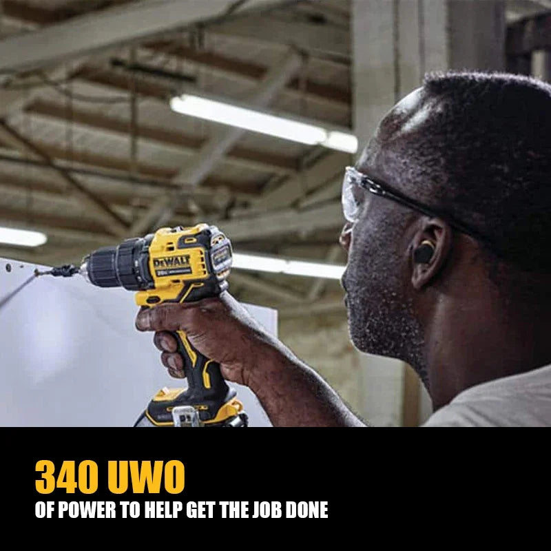 DEWALT DCD708 Brushless Cordless Compact 1/2 in Drill/Driver 20V 1650RPM 65NM With Battery Charger