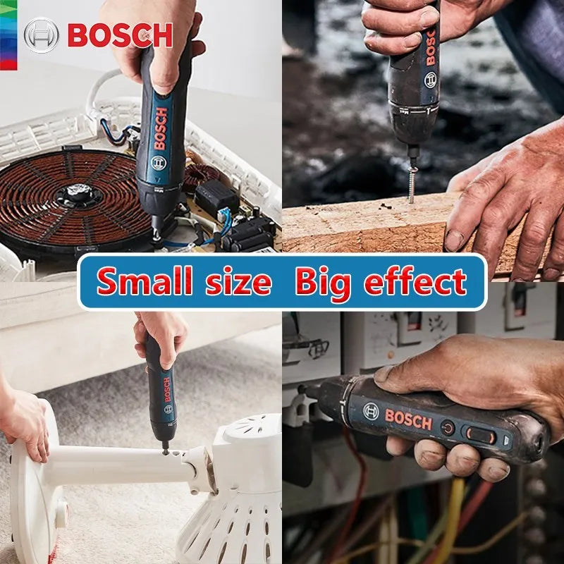 Bosch Go 2 Screwdriver Rechargeable Cordless Drill Impact Driver Bosch Go Electric Screwdriver Multi-Function Home Power Tools