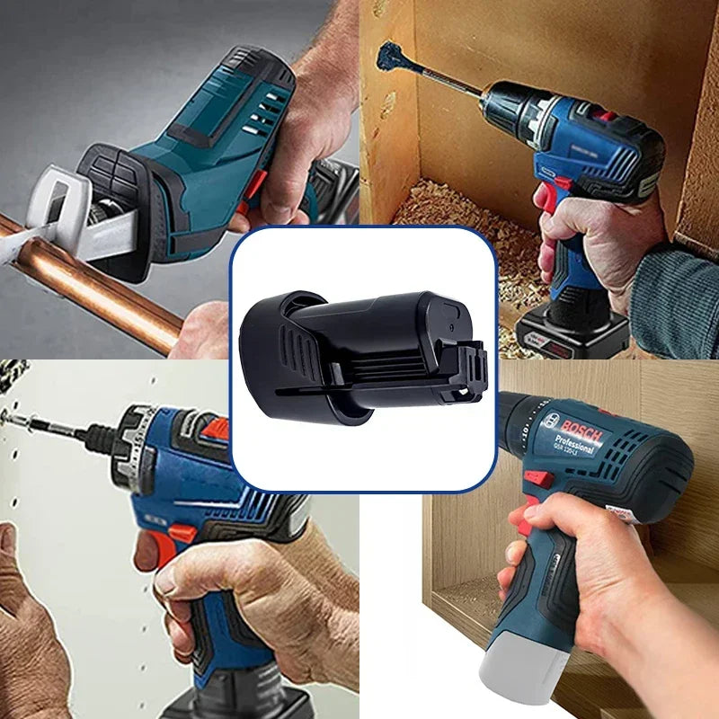 tool Battery for Bosch 10.8V 12V 2.0Ah / 3.0Ah Tool Battery Compatible Bosch 12V Power Drill BAT411 BAT412A BAT413A Power Tools