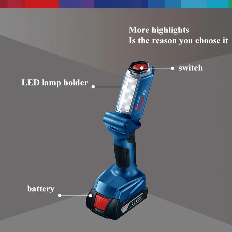 BOSCH GLI 120-LI GLI 180-LI Cordless Jobsite LED Light 12V 18V Lithium Power Tools