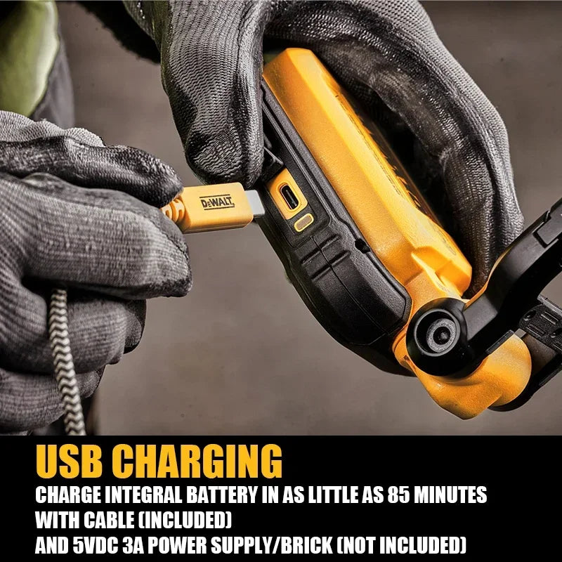 DEWALT DCL182 Magnetic Rechargeable LED Task Light USB Charging