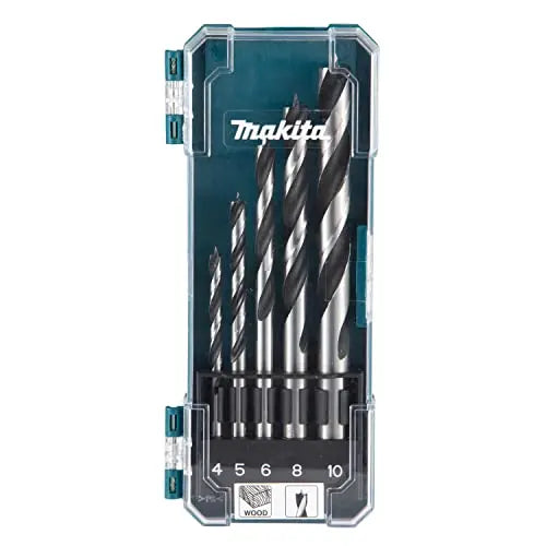 Makita D-72861 Wood Drill Bit Set 5PCS 4MM 5MM 6MM 8MM 10MM