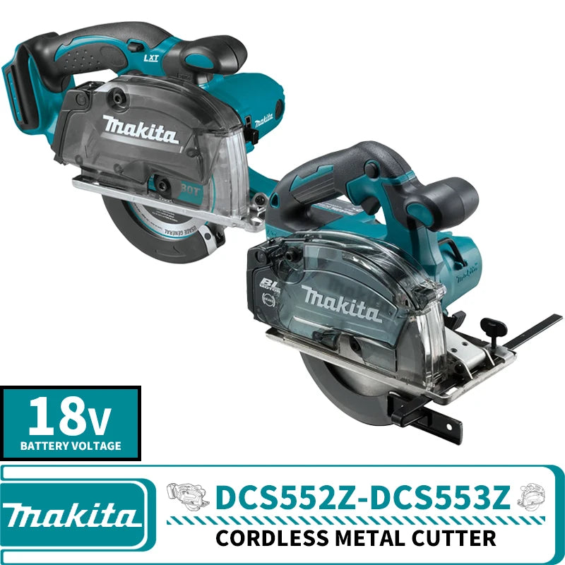 Makita DCS552Z 136mm (5-⅜") Cordless Metal Cutter DCS553Z Brushless Cordless 150mm (5-7/8") Metal Cutter 18V Lithium Power Tools