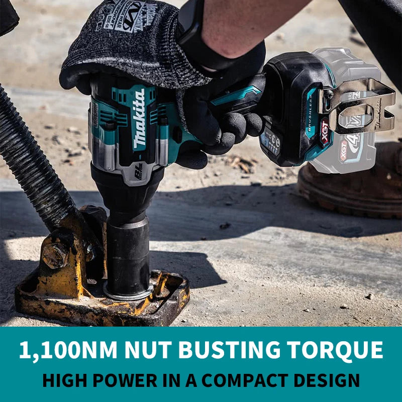 Makita TW007GZ GT Brushless Cordless 1/2" Mid-Torque Impact Wrench 40V Lithium Power Tools 2300RPM 2900IPM 1100NM