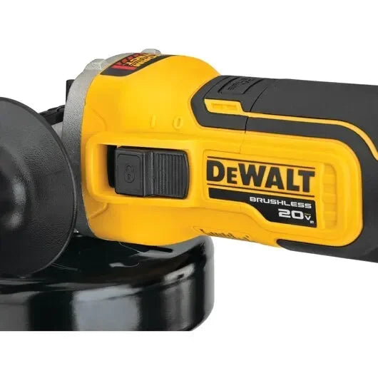 DEWALT DCG405 Kit 125MM Brushless Cordless Slide Switch Small Angle Grinder Kickback Brake 20V Lithium Tool With Battery Charger