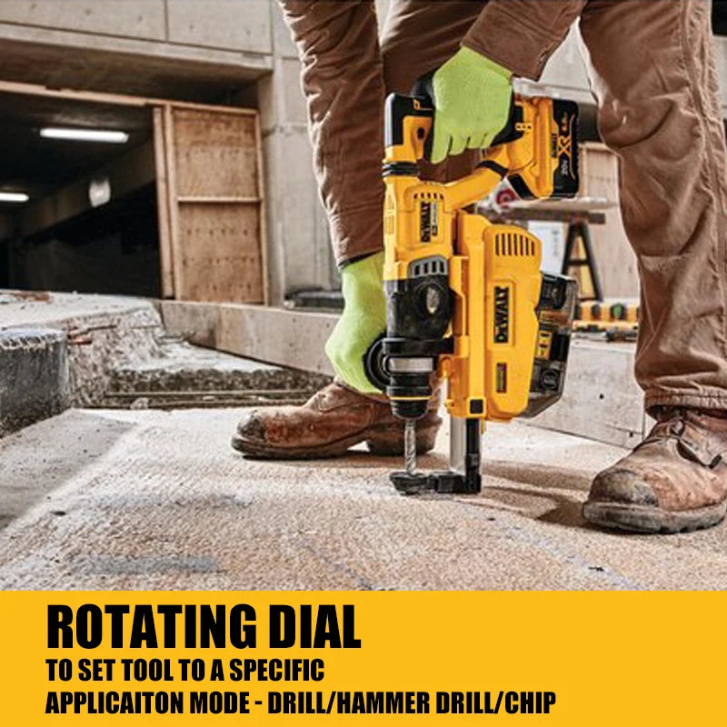 DEWALT DCH263 Kit 28MM 1-1/8in Brushless Cordless SDS D-Handle Rotary Hammer 20V DWH205DH Hammer Drill With Battery Charger