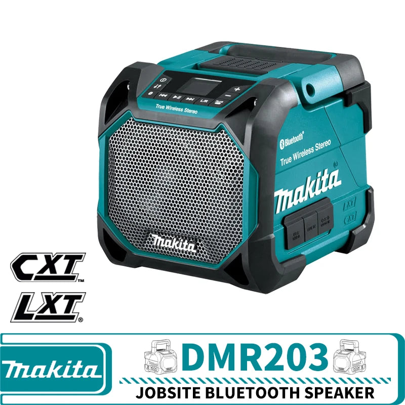 Makita DMR203 Cordless Jobsite Bluetooth Speaker LXT 12V 14.4V 18V Lithium Power Tools