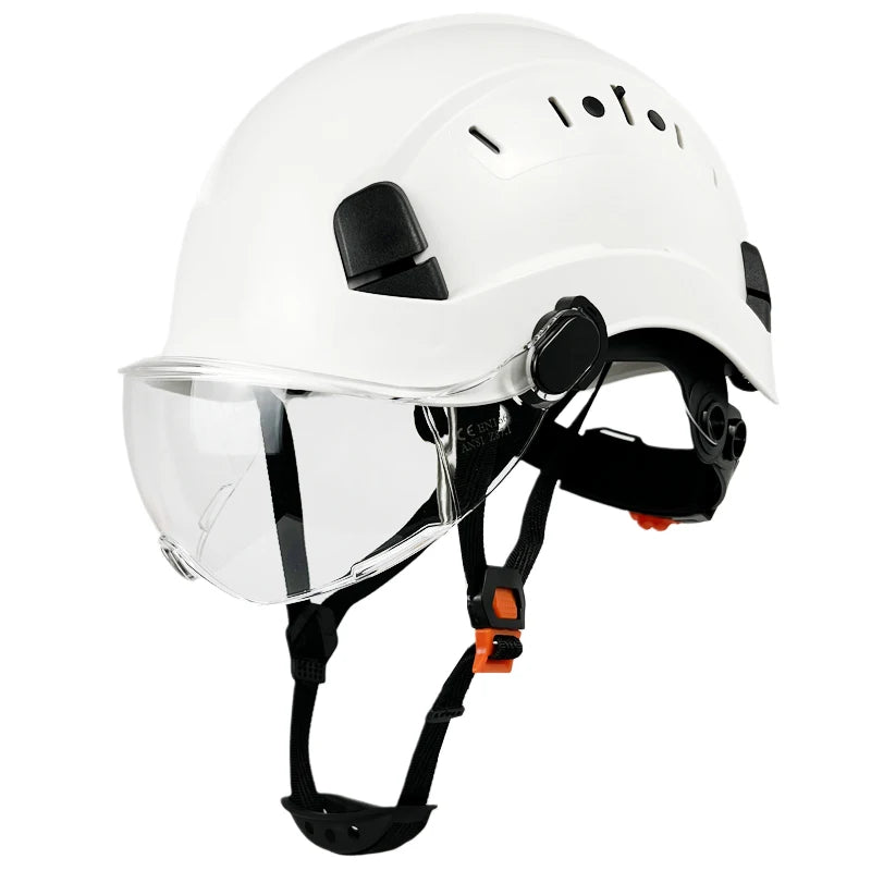 CE Safety Visor PC Goggles Helmet Type Use Together With Hard Hat EN166 ANSI Z87.1 Eyes Protection Work Industrial