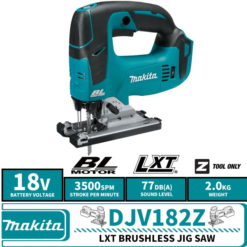 Makita DJV181Z DJV182Z 18V LXT Brushless Cordless Jig Saw Wood Saw 3500SPM Lithium Power Tools