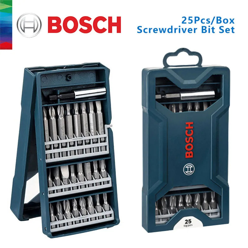 BOSCH 25PCS Electric Srewdriver Set Hand Tool Kit Home DIY Drill Bits Original Professional Power Tools