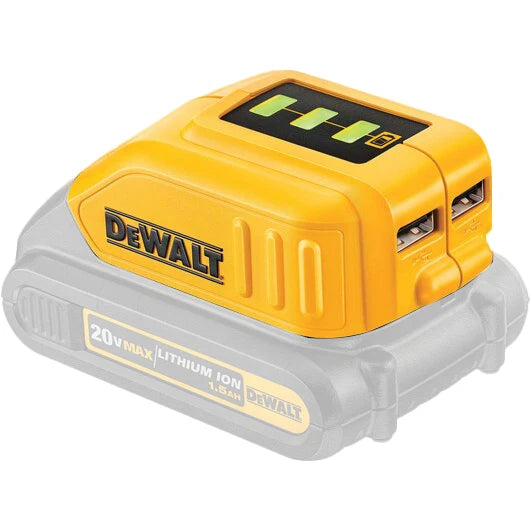 DEWALT DCB090 USB Source Adapter Power Source For DeWalt 12V 18V 20V Lithium Lon Battery Pack