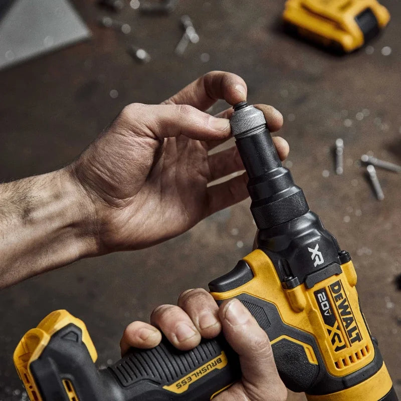 DEWALT DCF403 Kit Brushless Cordless 3/16" 4.8MM Rivet Tool 20V Lithium Power Tools 10KN With Battery Charger