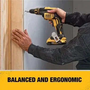 DEWALT DCF620 Kit Brushless Cordless Drywall Screwgun 20V With DCF6202 Collated Drywall Screw Gun With Battery Charger