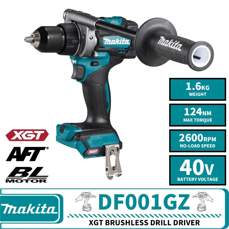 Makita DF001GZ HP001GZ Brushless Cordless Drill Driver 40V XGT Lithium Power Tools 2600RPM