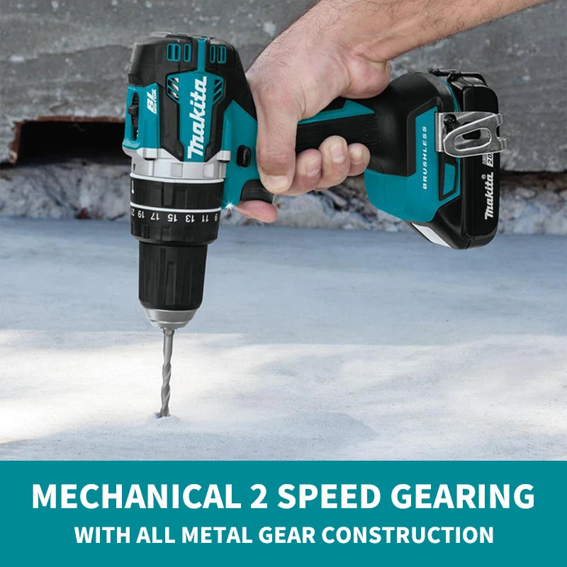 Makita DHP484Z 18V LXT Brushless Cordless Hammer Drill Driver Lithium Power Tools Electric Screwdriver 2000RPM 60NM 30000IPM