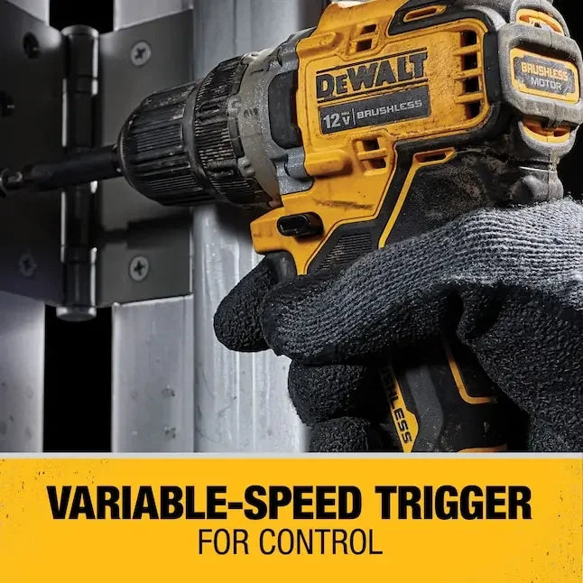 DEWALT DCD701MD1E Brushless Cordless 3/8in Drill Driver 12V Lithium Power Tools 1500RPM 57.5NM With Battery Charger