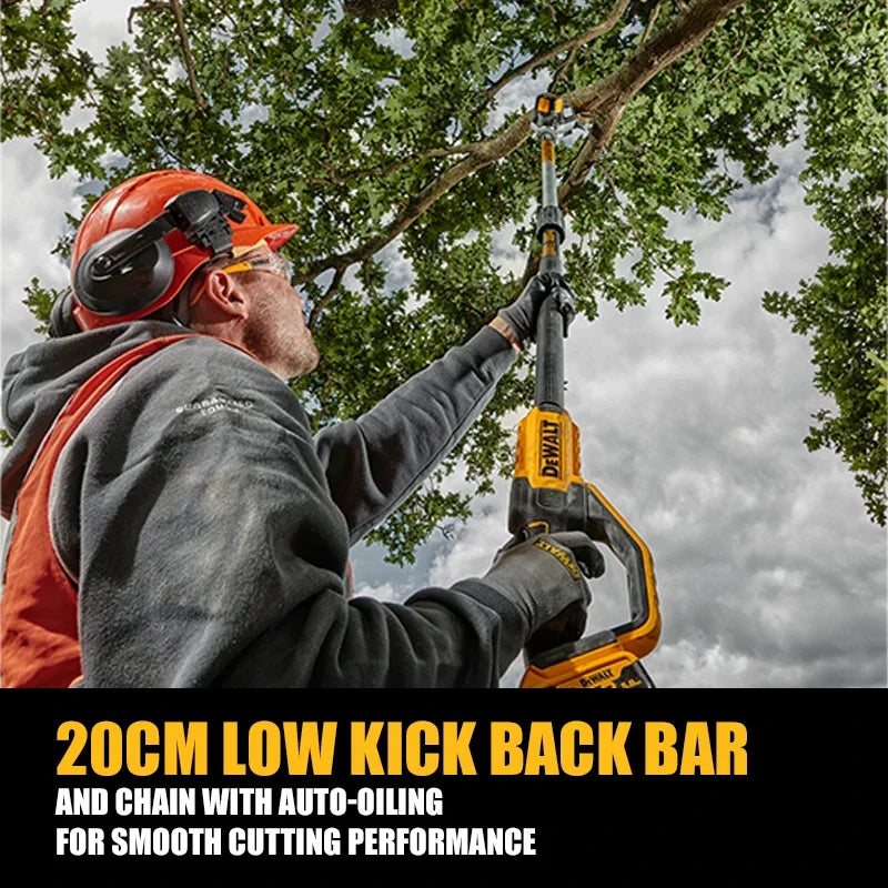 DEWALT  DCMPS567 Kit Brushless Cordless Pole High Branch Saw 20V Rechargeable Tree Branch Pruning Knife Battery Charger